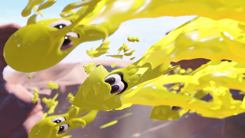 Yellow Team Super Jumping in Splatoon 3