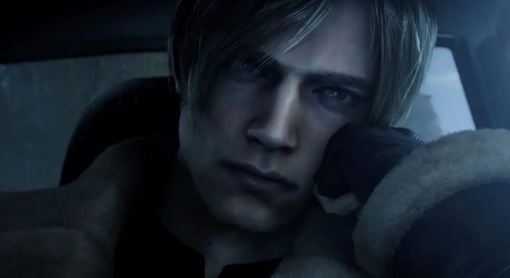 Leon's face in Resident Evil 4 remake